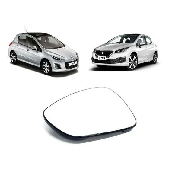 Espejo Vidrio Placa Peugeot 308 2011 Al 2019 Original Ftm