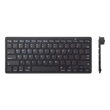 Teclado Inalámbrico Bluetooth Ergonómico Qwerty Tablet Pc Negro Español Latinoamérica
