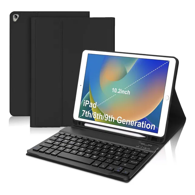 Funda Teclado Español Para iPad 10.2 7a/8a/9a Gen