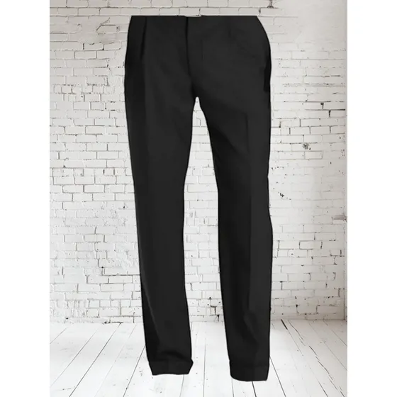 Pantalón Corcel Vestir Hombre Tiro Alto Talla 38 Negro