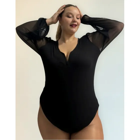 Body Fiesta O Casual Buen Escote Talles Grandes Y Especiales