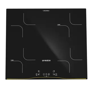 Cooktop de Indução 4 Bocas com Função Turbo, Timer e Painel Touch Cor Preto - Realce