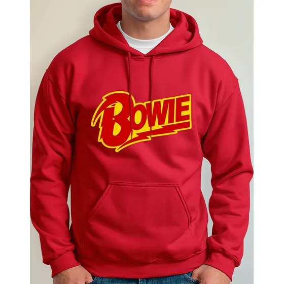 Polera Capucha Personalizada David Bowie 001