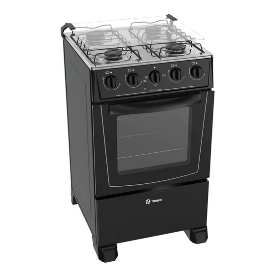 Cocina Combinada Thompson Gas Y Elec De James Negra Cth1500 
