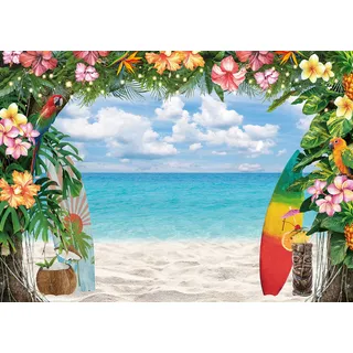 Fondo De Playa Tropical Hawaiano Para Verano Fondo De Playa Tropical Hawaiano Para Verano