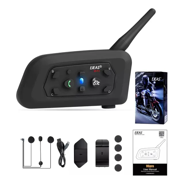 Intercomunicador V6pro+ Para Casco De Motocicleta