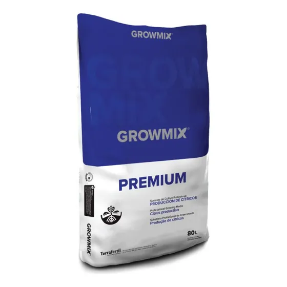 Sustrato Growmix Tierra Fértil Premium Perlita Turba 80 Lts