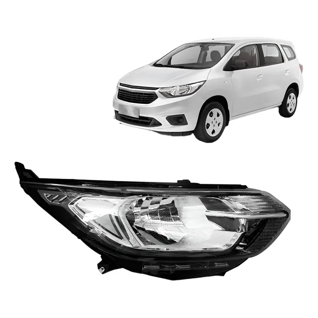 Farol Spin 2019 2020 2021 Cromado Sem Led