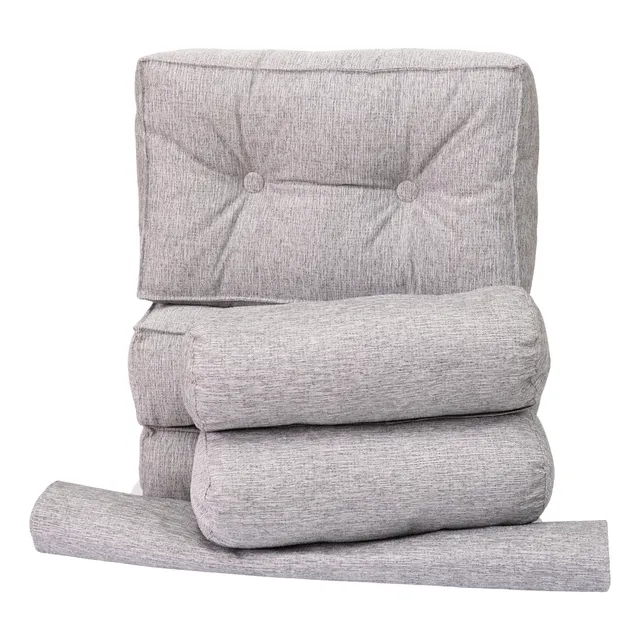 Kit Divan Chenille 3 Almohadones + 2 Caramelos + Funda