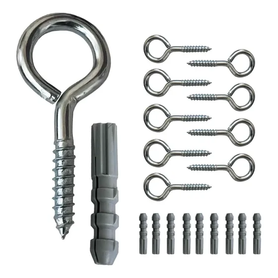 Kit 10 Armella 2 1/2 Uso Rudo Kit Instalacion Malla Sombra