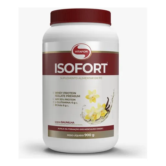 Isofort Whey Protein Isolado 900g - Vitafor Novo