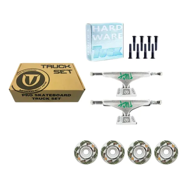 Trucks+tornillos+rulemanes+ruedas Skate Tuck Pack Kit