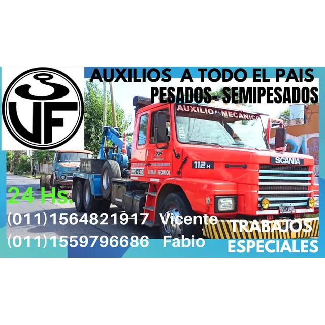 Auxilio Mecánico Camiones Grua Remolque  Traslados Pesados 