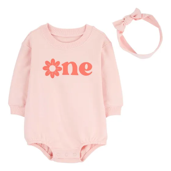 Body De Algodón Y Vincha, Estampa One Carters 1q558510