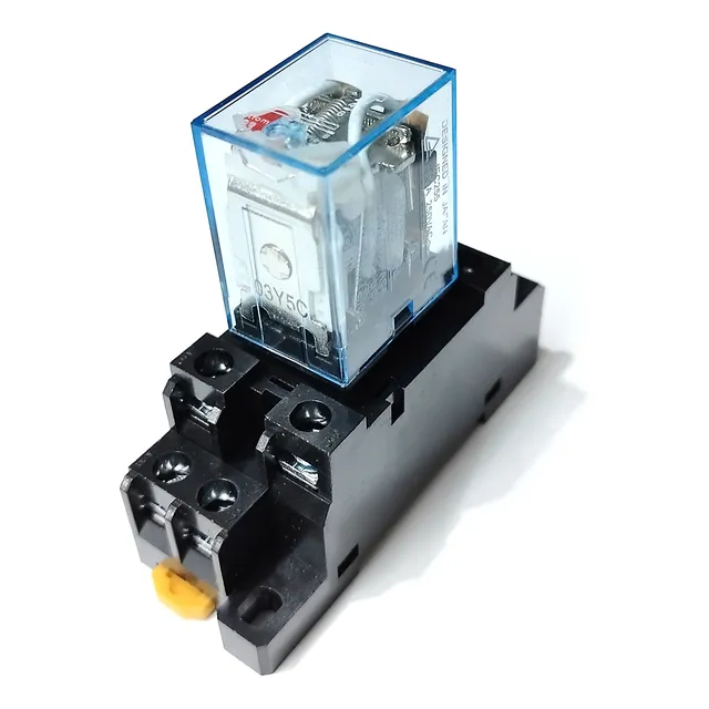 Rele 110v 10a Ly2n-j Con Base Para Riel Din