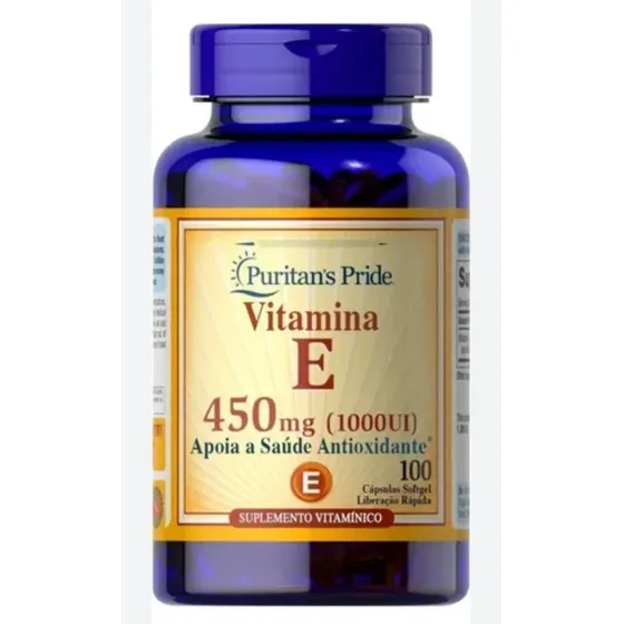 Vitamina E 45omg / 1000ui 100 Capsulas Puritans Pride