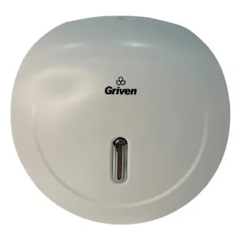 Dispensador De Papel Abs Redondo Blanco 290x125x290mm Griven