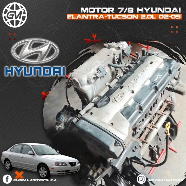 Motor 7/8 Hyundai Elantra 2.0l 02-05