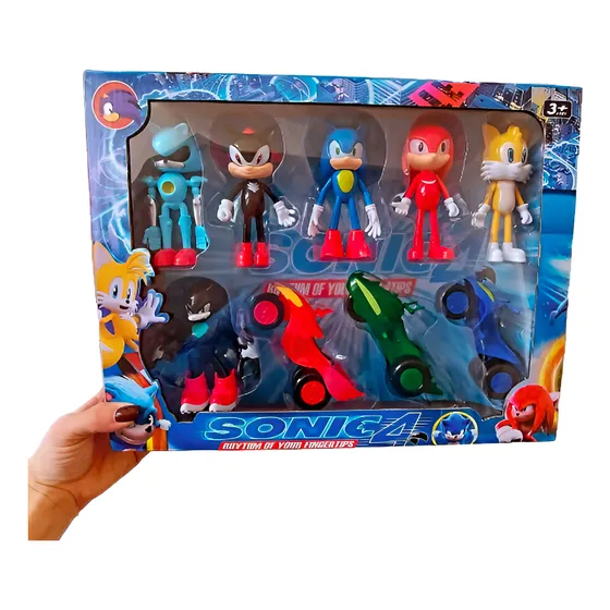 Set Figuras Coleccionables Sonic X6 Personajes