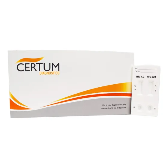 Prueba Rápida Vih Certum De 4ta Generación Caja Con 25 Pzas.