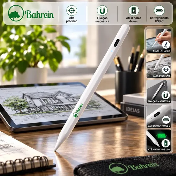 Caneta Stylus Universal Alta Precisão Para Tablet Positivo Android Ios Caneta Touch Ponta Fina Unive