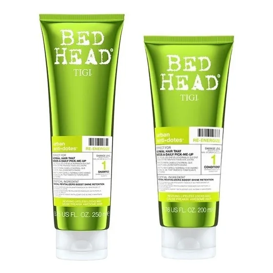 Tigi Bed Head Re-energizer Shampoo 250ml + Acondi. 200ml