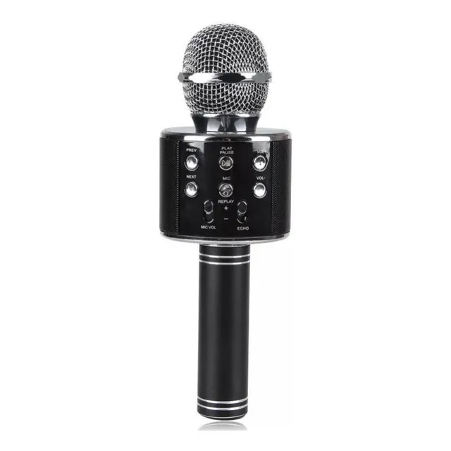 Microfono Karaoke Bluetooth 838 + Parlante Inalambrico Luces