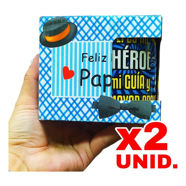 Tazas Para Papa +cajita De Regalo X2 Unid. Dia Del Padre