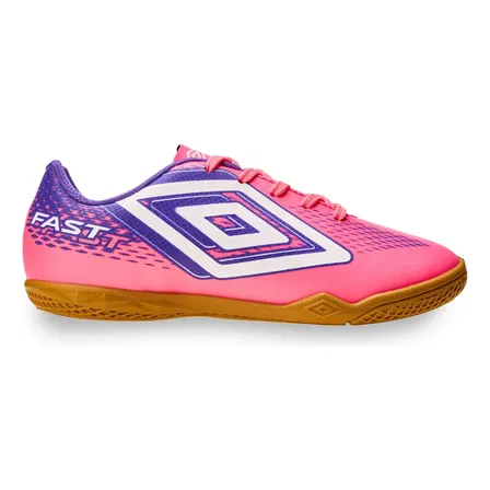 Chuteira Futsal Masculina Fast Ii Umbro Rosa Flúor/electric Purple/branco 43 Br