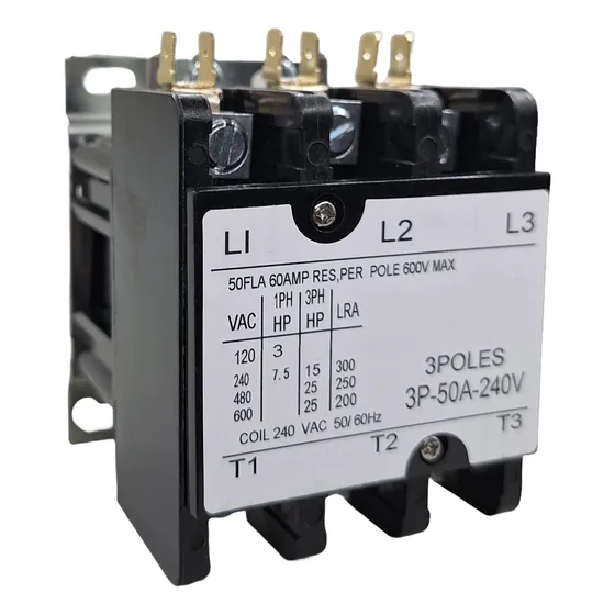 Contactor De Propósito Definido 3 Polos 50a 240vac