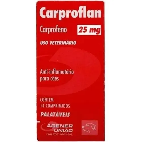 Anti-inflamatório Para Cães Agener União Carproflan 25mg