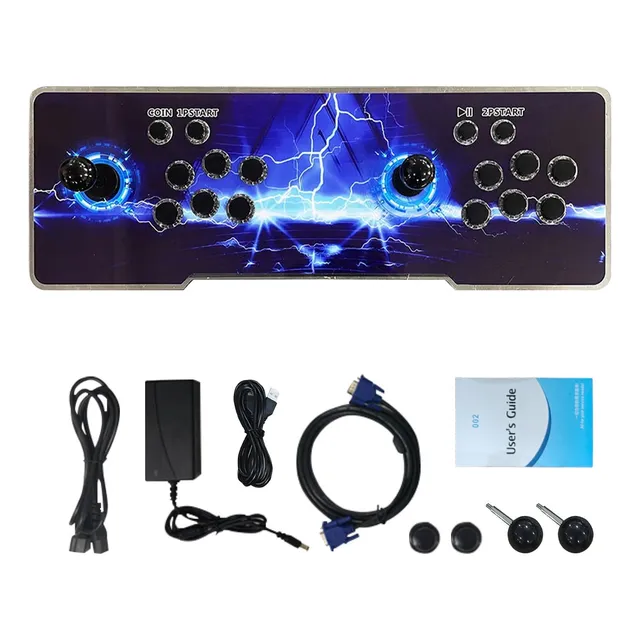 Tablero Arcade Con Doble Palanca 2p + Boton Led