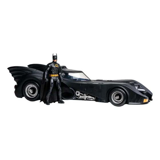 Sm Mcfarlane Figura 7 Batman 1989 Con Batimóvil Gold Label