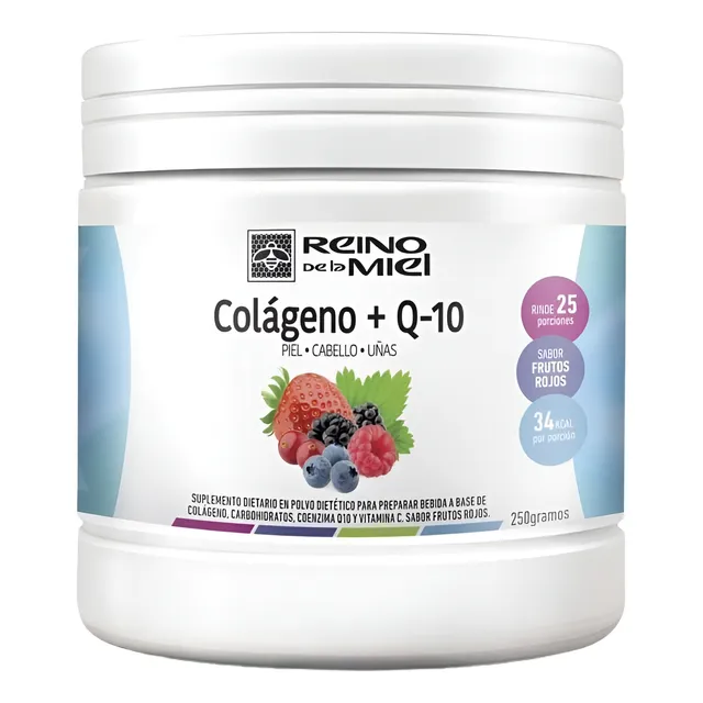 Colageno + Q10 En Polvo. Reino, Fortalece Pelo, Uñas Antiage