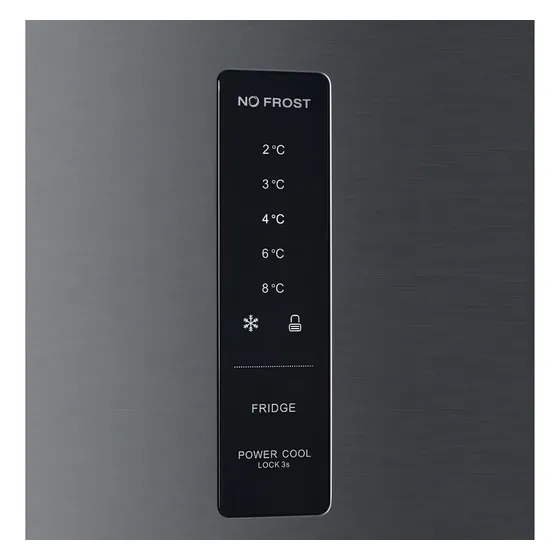 Heladera con freezer Futura FUT-450NFD-X color acero inoxidable con capacidad de 448L