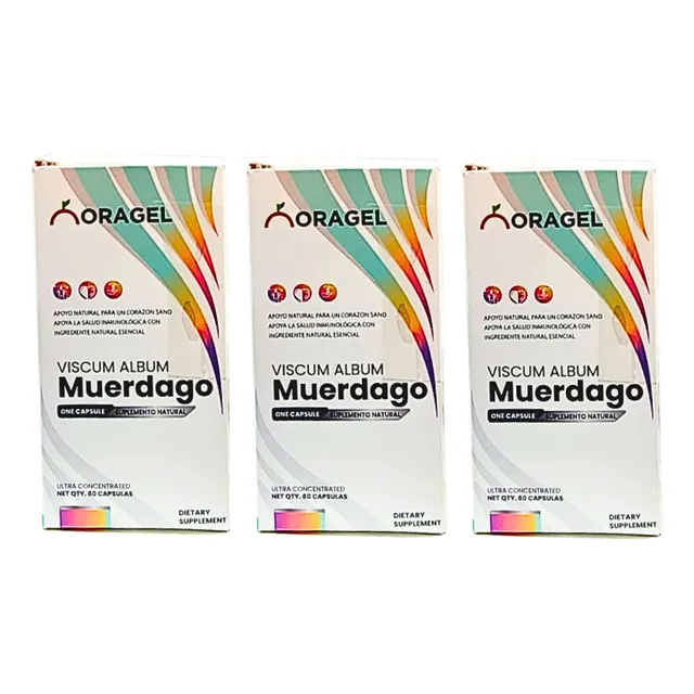 Muerdago Oragel Viscum Album España 80 Capsulas 03 Frascos