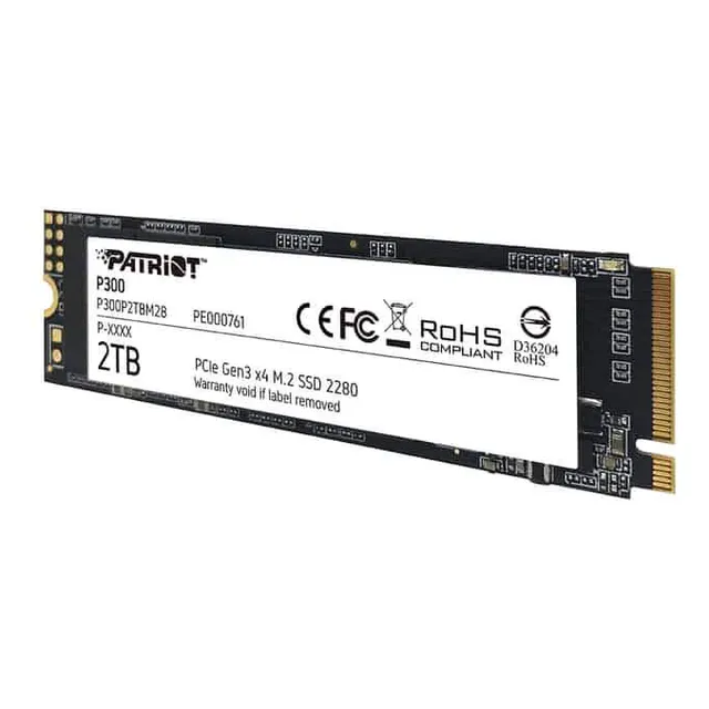 Unidad Ssd M.2 Patriot 128gb P300 - Pcie 3.0 Nvme 2280 Negro