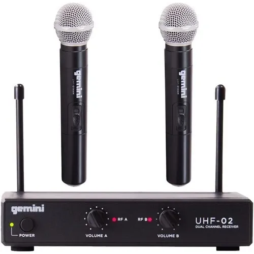 Sistema De Micrófono De Mano Inalámbrico Gemini De 2 Canales