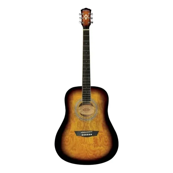 Guitarra Acústica Acolchada Con Tapa Washburn Premium