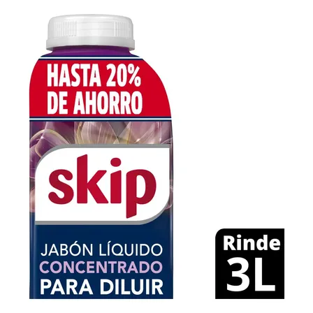 Jabón Líquido Concentrado P/diluir Skip Power Deluxe 500 Ml