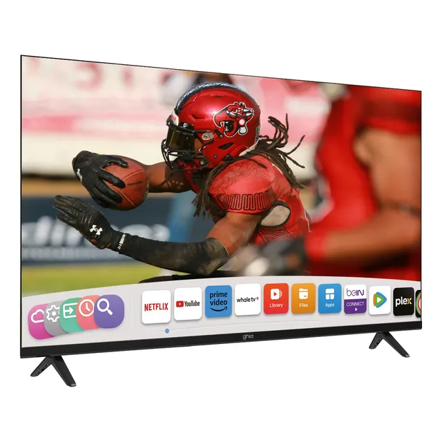 Smart Tv Ghia 32 pulgadas Sistema Whale Tv HD Led Con Wifi 2 puertos Usb 3 puertos Hdmi Dolby Audio Frecuencia 60 Hz Frameless
