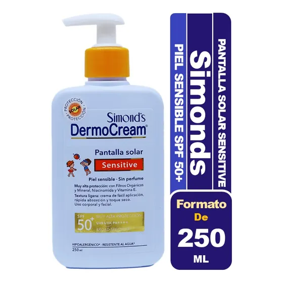 Simond's Dermocream Pantalla Solar Sensitive Spf50+ 250ml