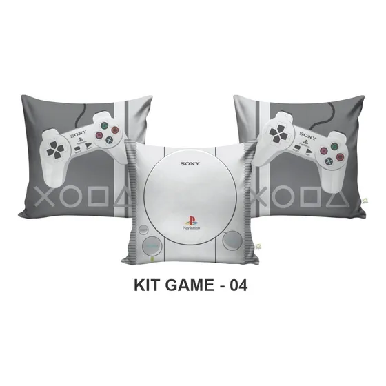 Capa De Almofada Com 3 Unidades Gamer Geek Games  Mod 04