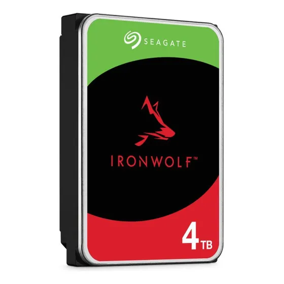 Hd 4tb Nas Sata - 5400rpm - Seagate Ironwolf - St4000vn006 Cor Única