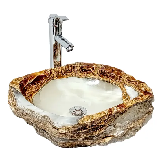 Lavabo Ovalín Rústico El Cid, Ónix 41x35x12 Cm
