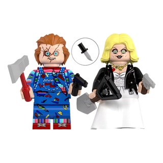 Figuras Armables Chuky Y Tifany Terror Bootleg Bloques Figuras Armables Chuky Y Tifany Terror Bootleg Bloques