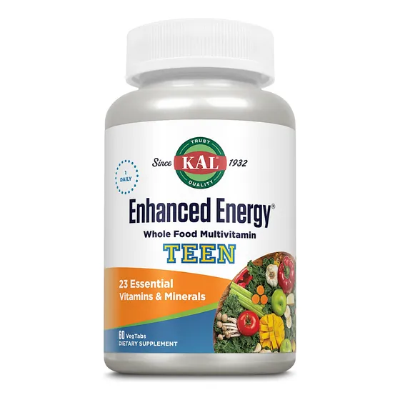 Kal Energía Mejorada Para Adolescentes Tabletas, 60 Cápsulas