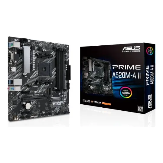 Placa Mãe Asus PRIME A520M-A II AM4 mATX DDR4