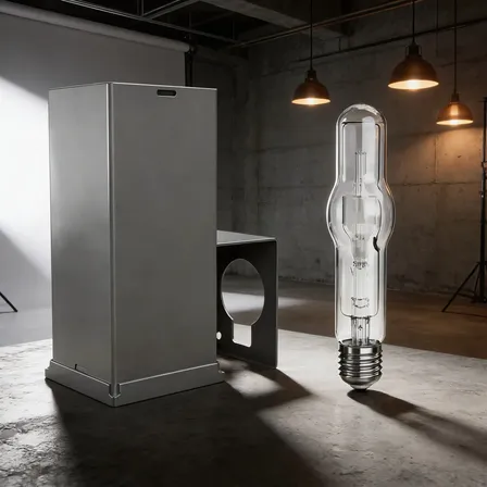 Lampada Vapor Metalico 400w Clara Kit Lamp + Reator 220v Branco-neutro
