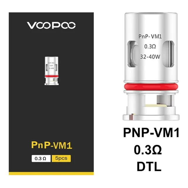 Resistencias  Pnp Para Vaper  Drag S, X, Argus Pro (3/pack) 